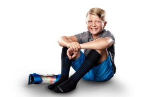 Core-Spun Patterned AFO Socks by SmartKnit