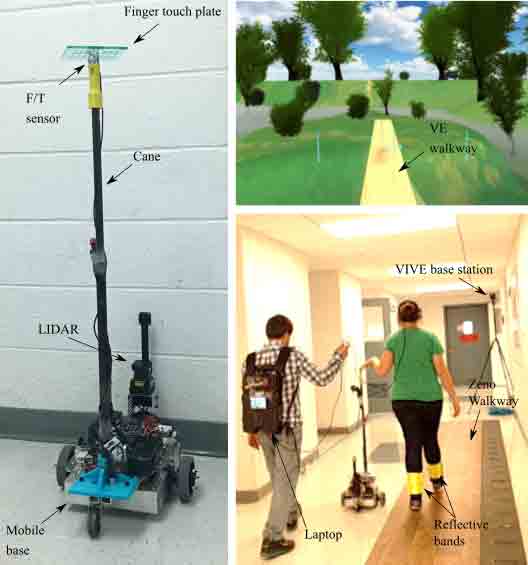 Robotic Cane Improves Stability in Walking