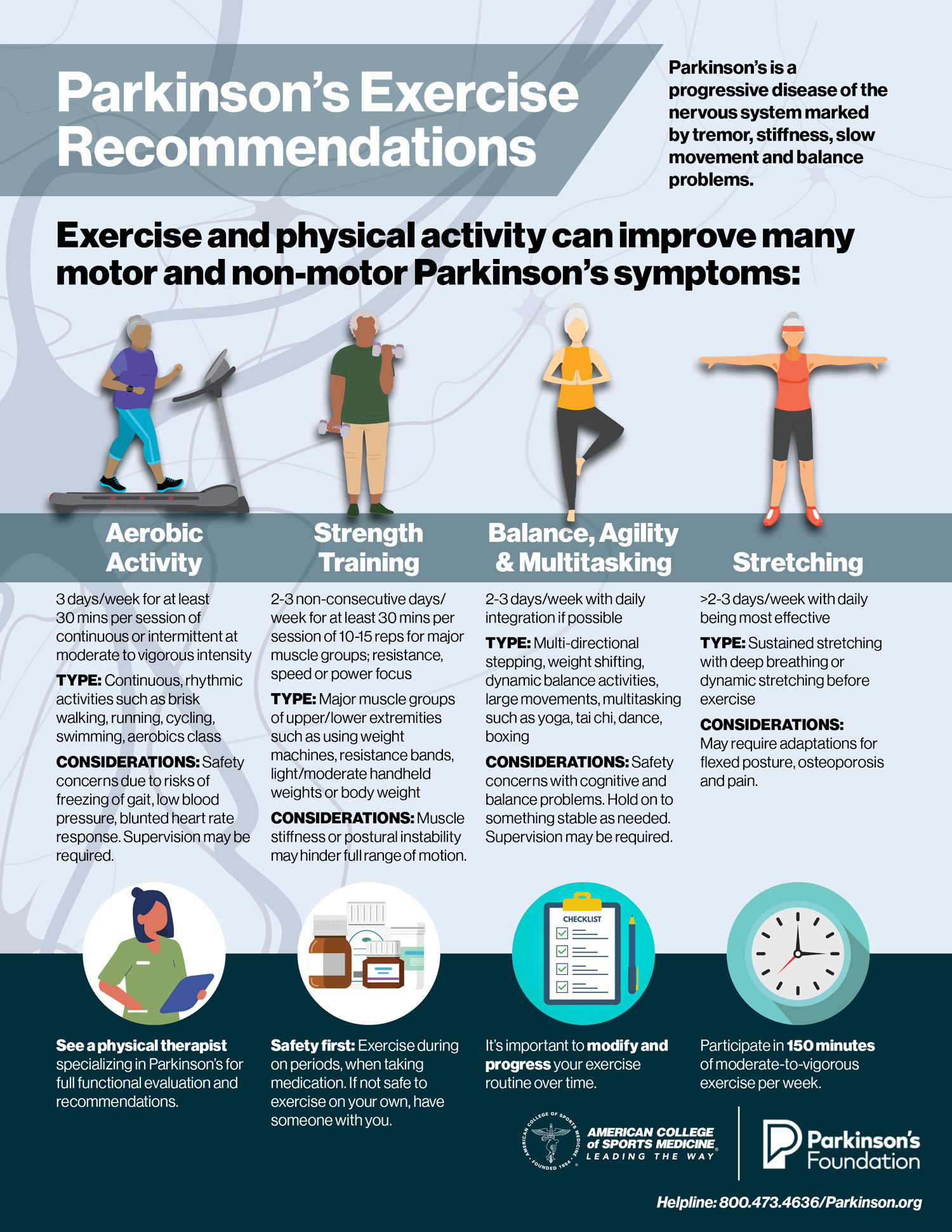 Parkinson’s Exercise Recommendations