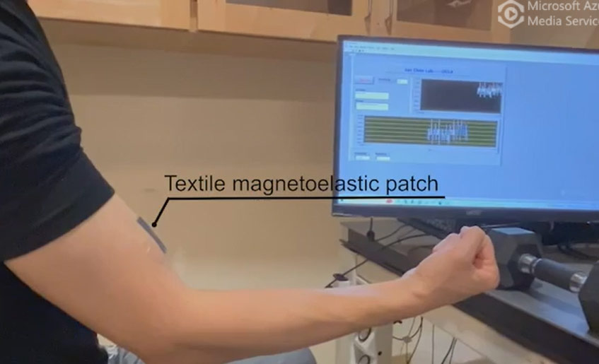 Nanomagnet-equipped Patch Detects Muscle Movement